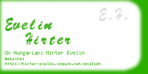 evelin hirter business card